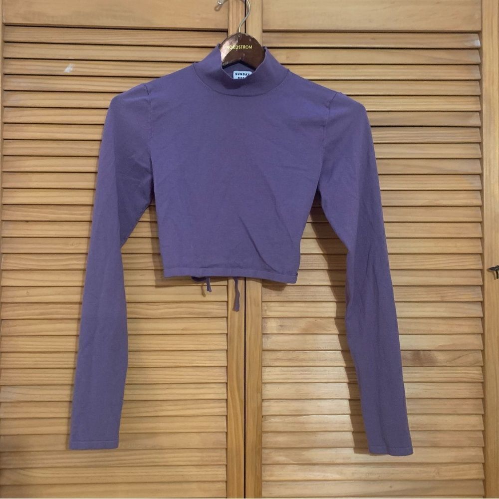 Sunday Best Purple Open back crop size medium